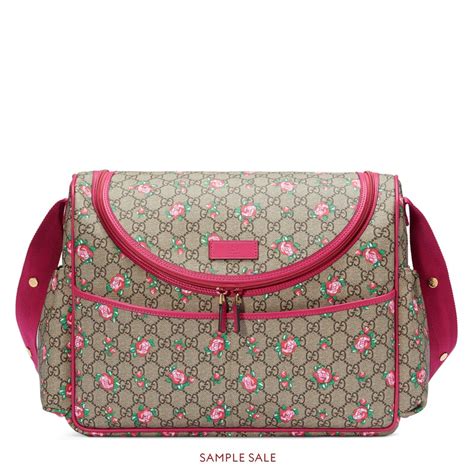 gucci rose bud diaper bag